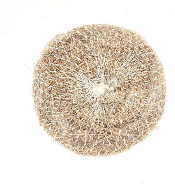 "Vetiver (Ramacham) Bath Scrubber - 100% natural and aromatic exfoliator for glowing and refreshed skin."