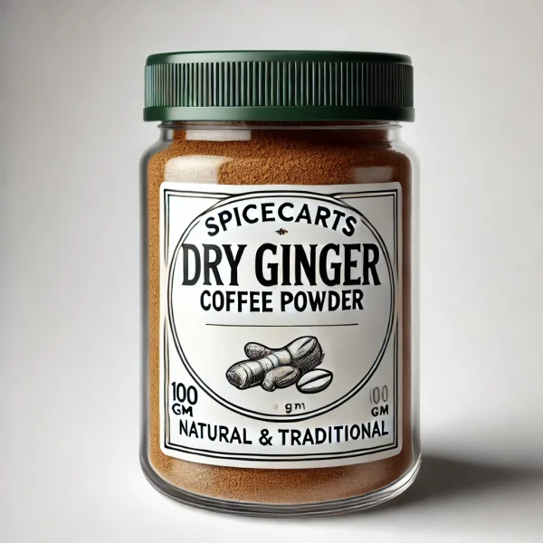 "Dry Ginger Coffee (Chukku Kappi) - 100 gm, a caffeine-free herbal drink with dry ginger and spices, perfect for boosting immunity and aiding digestion."
