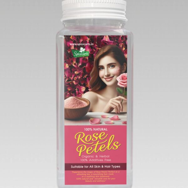 "Organic Rose Petal Powder - 100% Natural Skin & Hair Care (50g)"